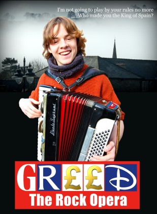 Jamie Thomas from Greed The Rock Opera